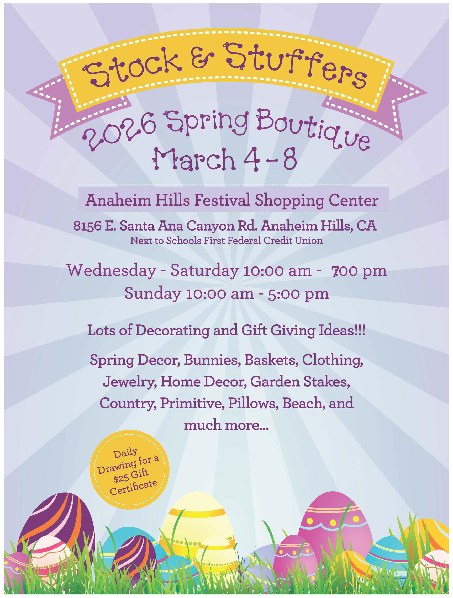 Stock & Stuffers Summer Boutique