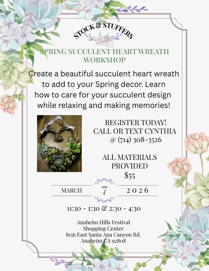 Succulent Heart Wreath