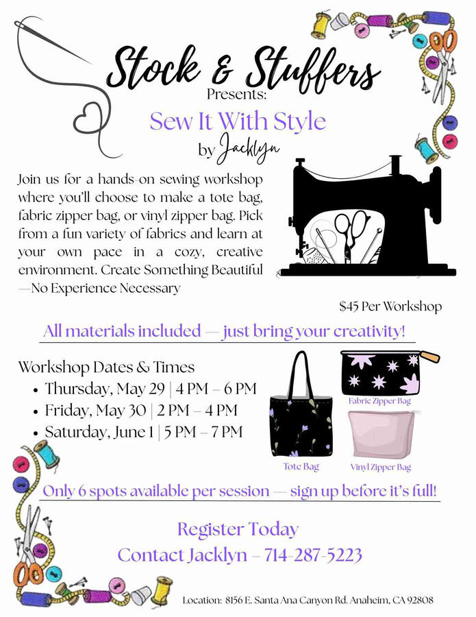 Sew it with Style Workshop