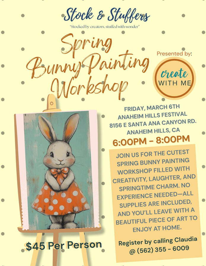 Spring Bunny Painting Workshop
